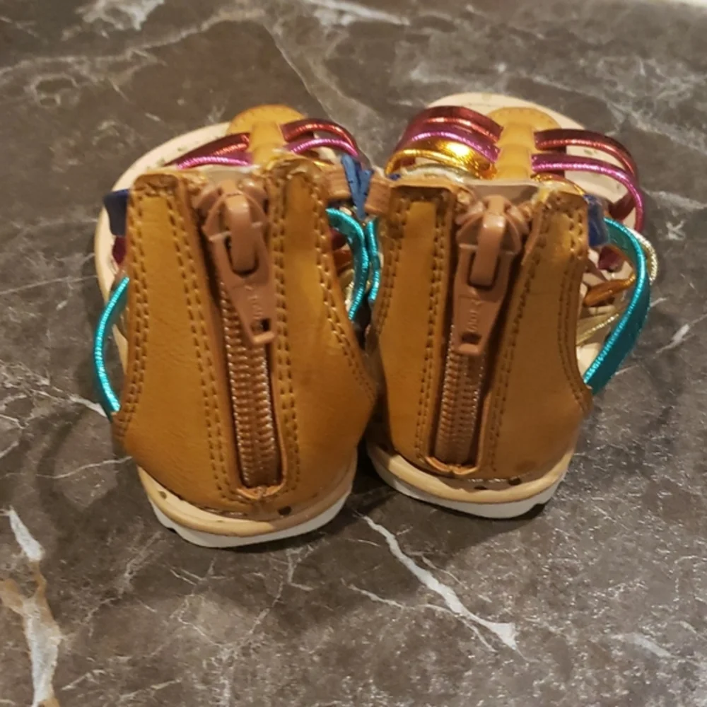Little.‎ girl size 5  Rainbow gladiator sandal